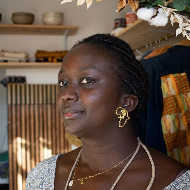 Boucles d'Oreilles &amp; Bague Dorée "Aura Ethnique"  