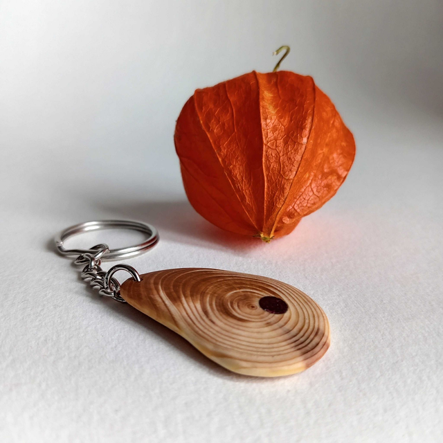 Porte clés séquoia avec insert