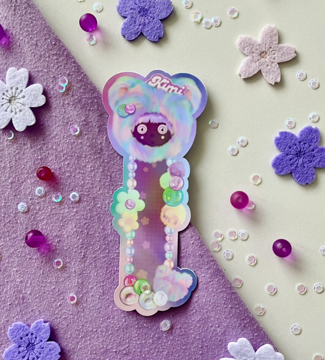 Marque-page « Rainbow Fluffy Friends » Kimi