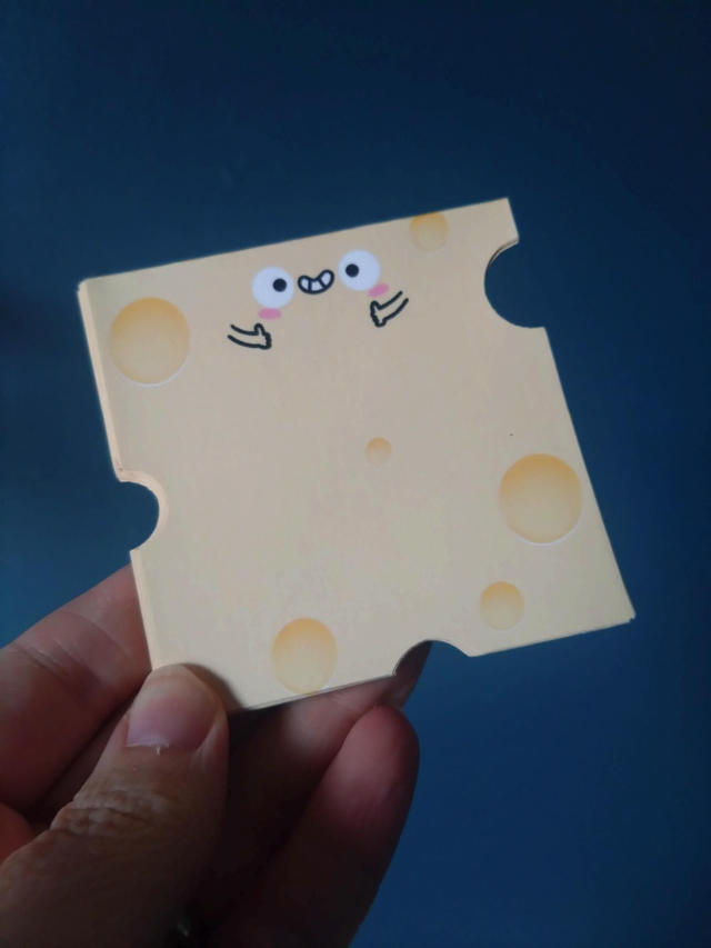 Cheesy mini magnetic memo pad novelty stationery 
