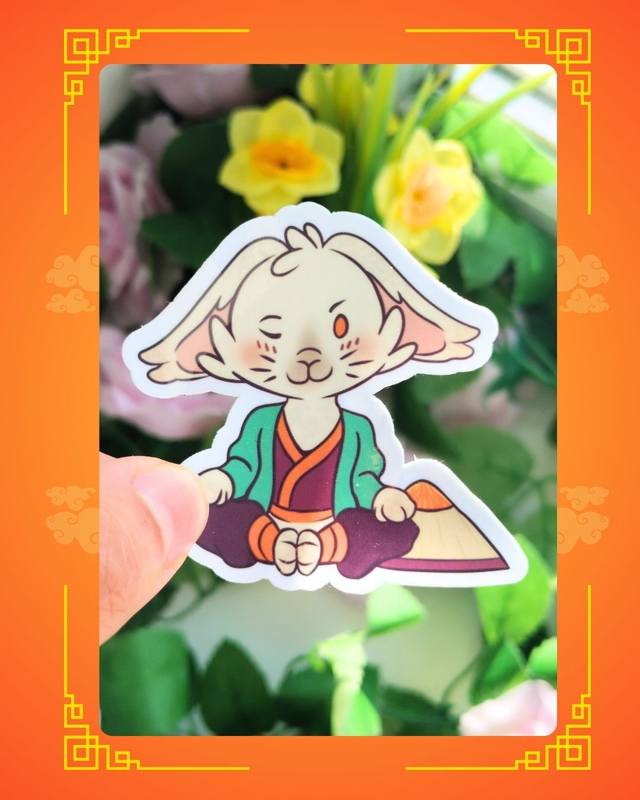 Autocollant - Lapin chibi