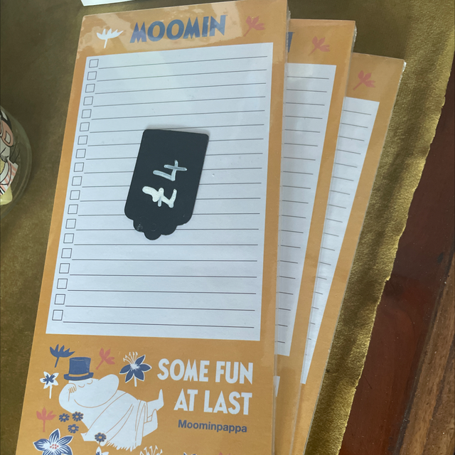 Moomin note pad