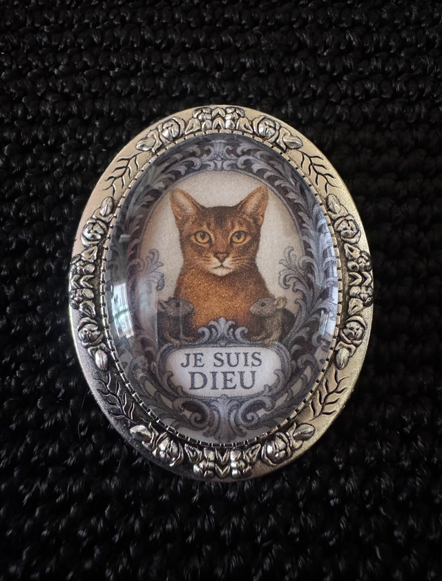 Broche chat Abyssin