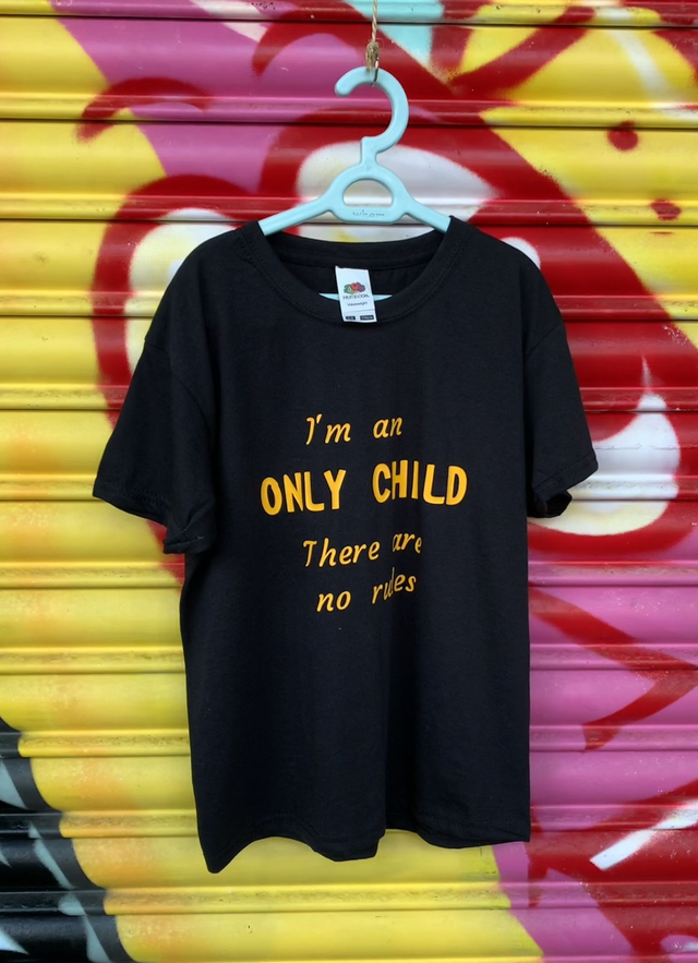 I'm an only child there are no rules t shirt 