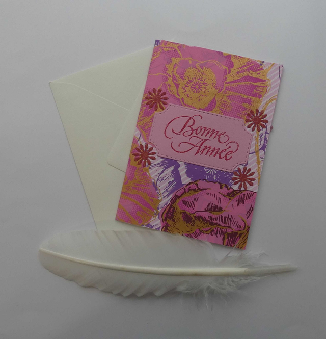 Bonne année fleurie