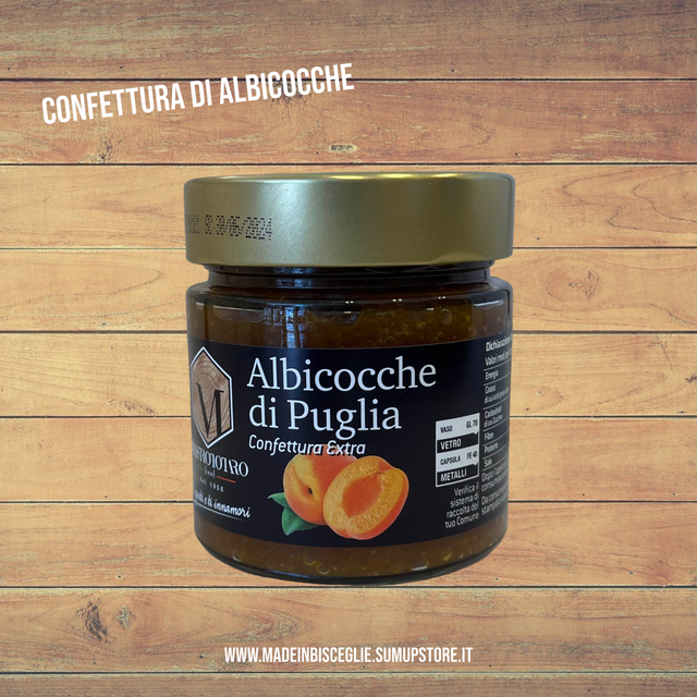 Confettura extra di albicocche - 250gr - Mastrototaro Food