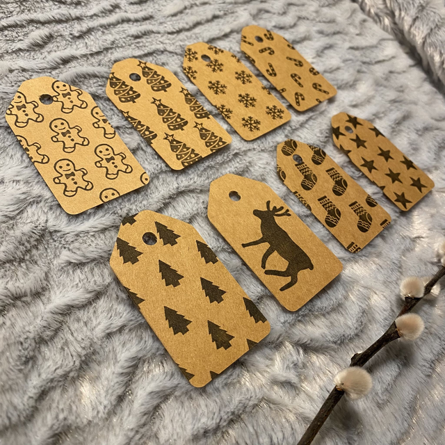 Lot de 8 étiquettes pour cadeaux