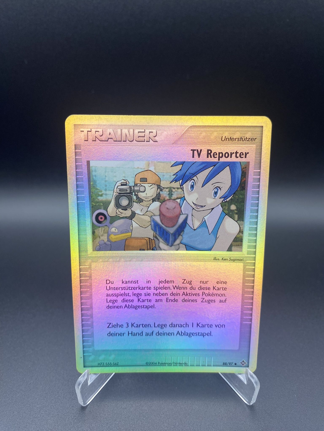 TV Reporter (88/97) EX Drache - Excellent - DE - Reverse Holo