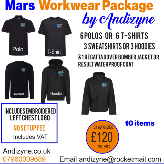 Mars Workwear package 