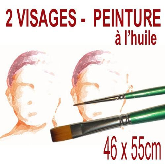 2 visages - 46x55cm - 500€
