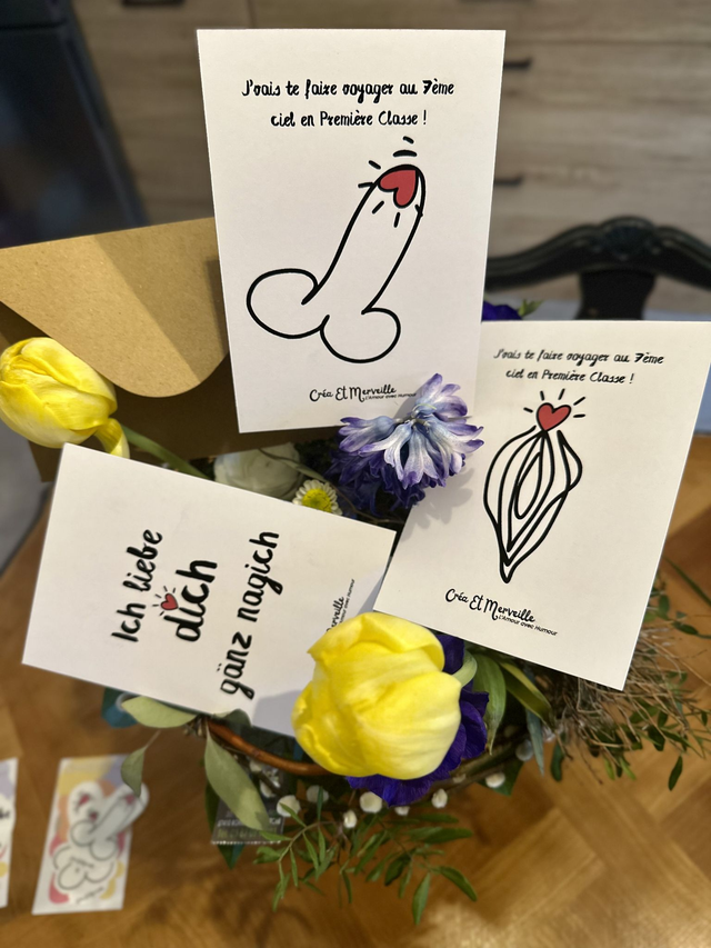 💌 Cartes postales “Coquinou” – Créa Et Merveille