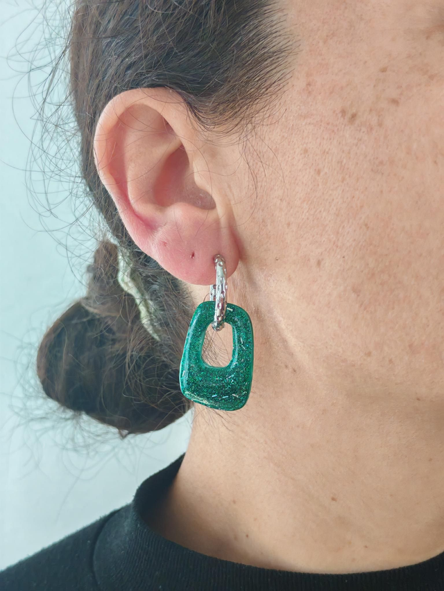 Choupettes Diana réversibles marbrées Vert