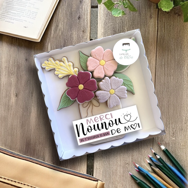 Coffret bouquet de fleurs nounous