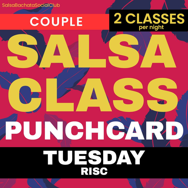 SALSA TUE PUNCHCARD 2 Class per night - Couple