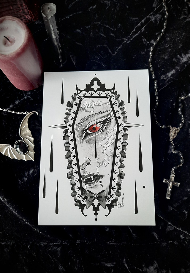 Impression d'art - Vampire Coffin