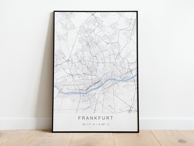 Frankfurt a. M Stadtkarte | Druck | Poster