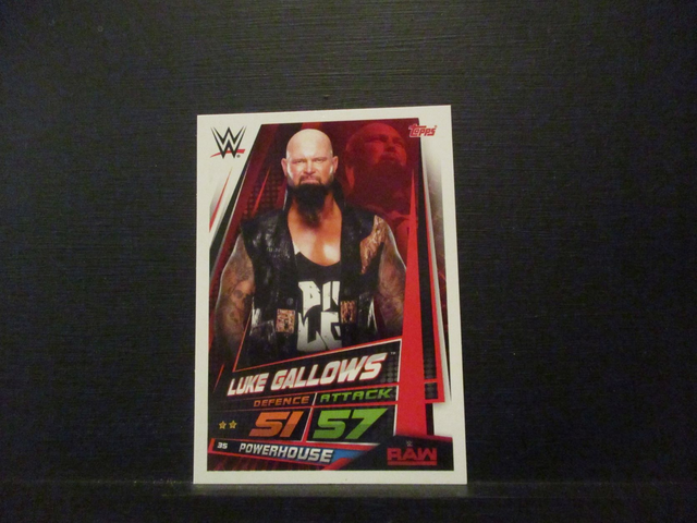 Luke Gallows - Raw Slam Attax Universe Original Trading Card #35