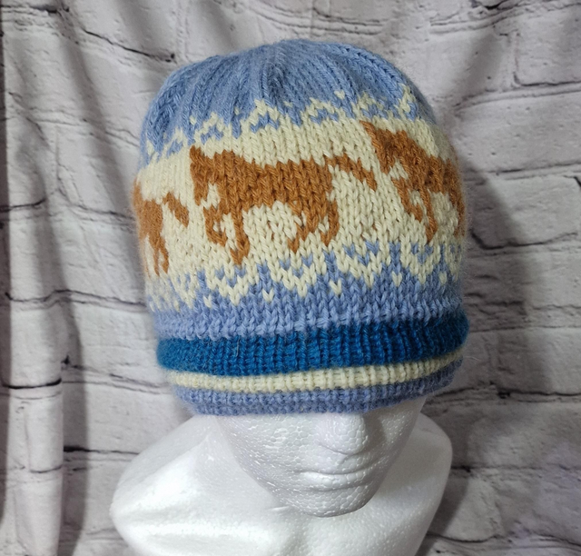 Horse Hand Knitted Hat