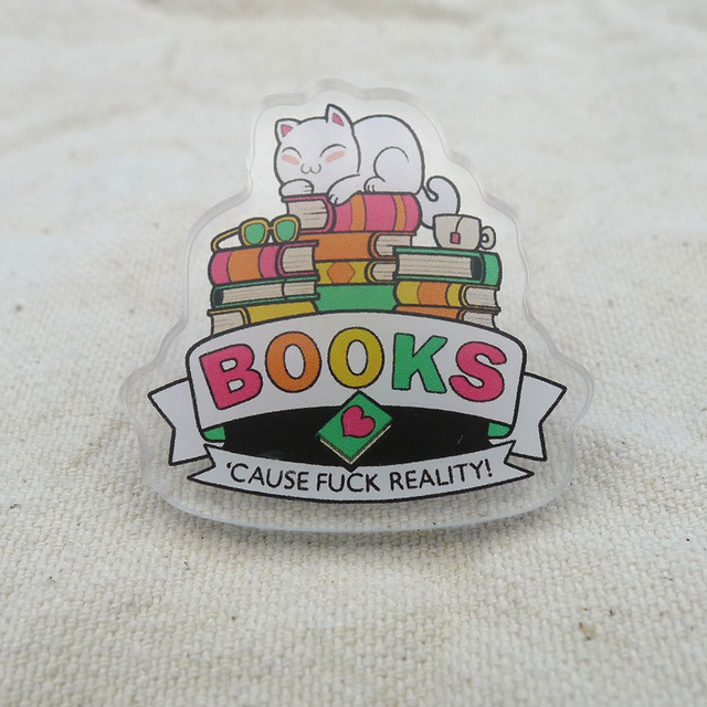Pin - Acryl - Books - 38mm 