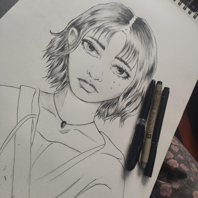 Portrait noir et blanc format A4