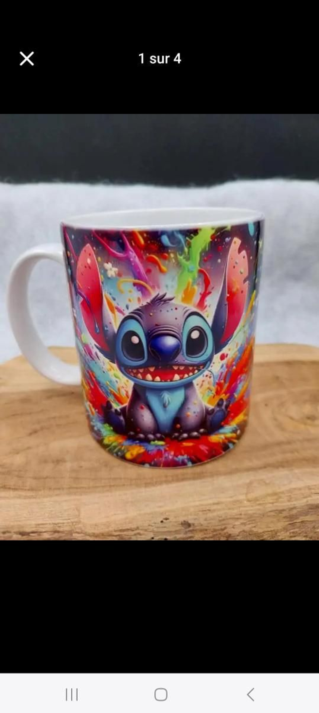 Mug Stitch multicolores 
