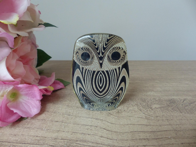 Sculpture vintage en lucite – Hibou ou Chouette Op Art par Abraham Palatnik – Pièce de Collection