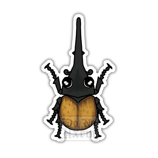 Horned Hercules Beetle Sticker