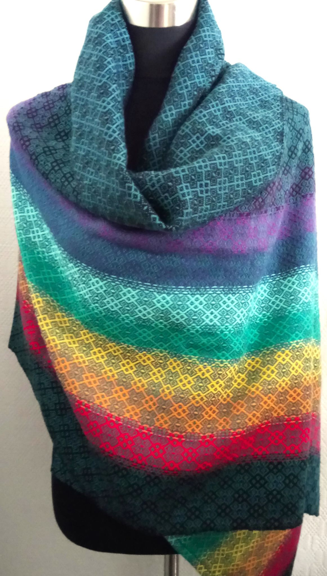 Rainbow Dreams- Shaali / Shawl / Wrap 