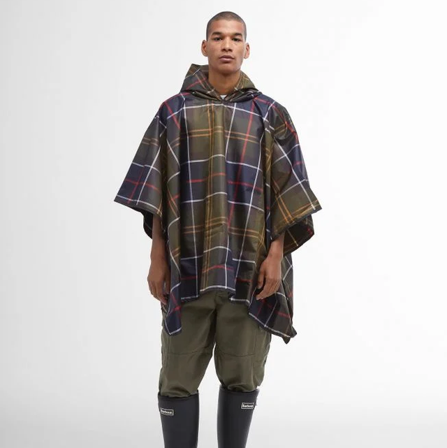 Barbour Tartan Showerproof Poncho