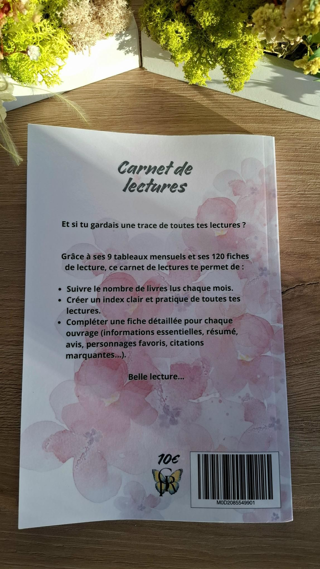 Carnet de lecture à compléter