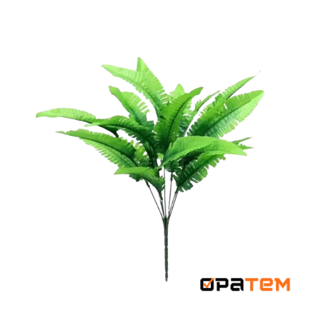 Samambaia artificial 43cm plantas folhagem decorativa planta para parede,vaso