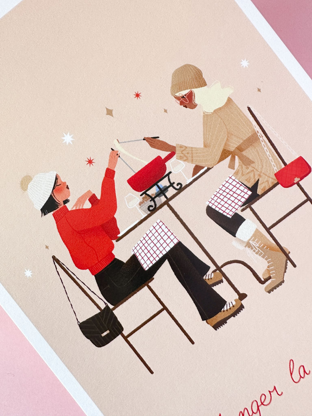 Affiche Manger La Fondue