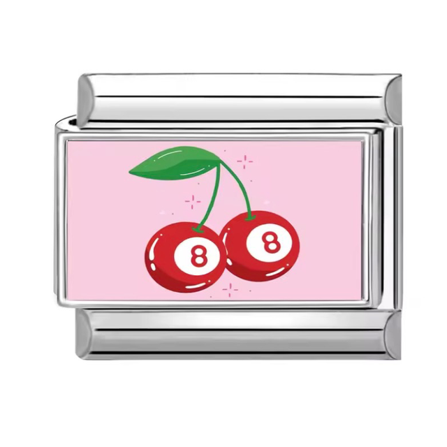 Charm Cerezas Bola 8  