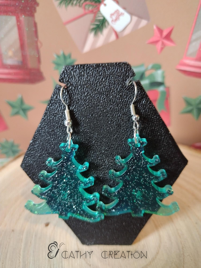 Boucles d'oreilles noël 