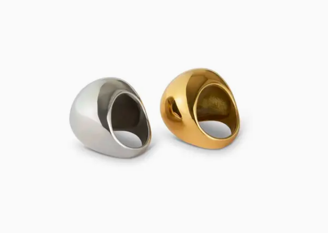 CHALK dungeness ring GOLD