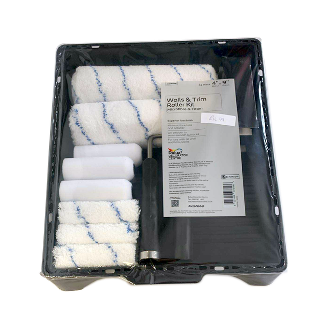 Walls &amp; Trim Roller Kit / 11 Piece / DULUX 