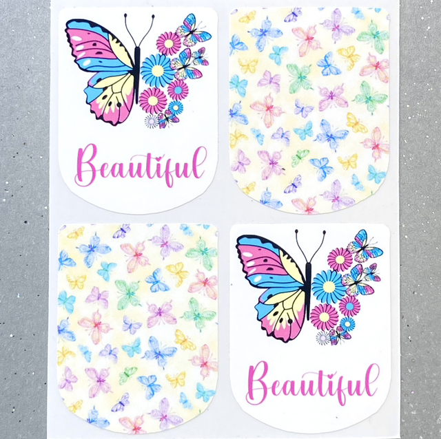 Beautiful butterfly Stickers (Set of 4)