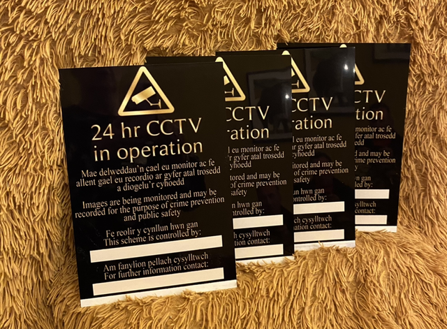 A4 Aluminium Personalised Printed Signs 