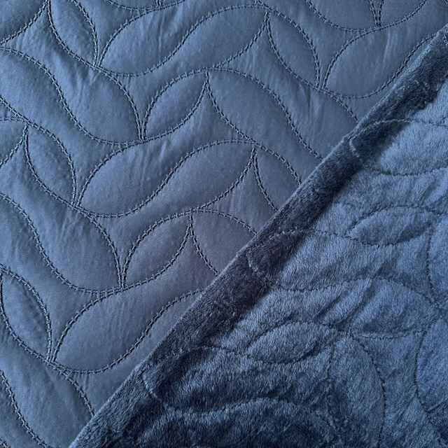 Navy Quilted Shower Proof Coating