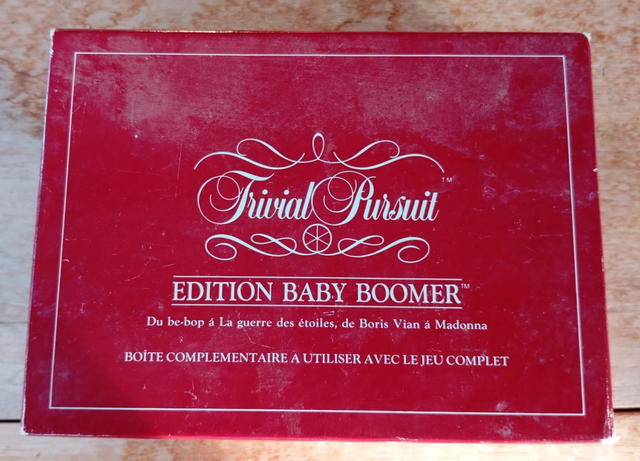 Jeu Recharge Trivial pursuit Édition Baby boomer
