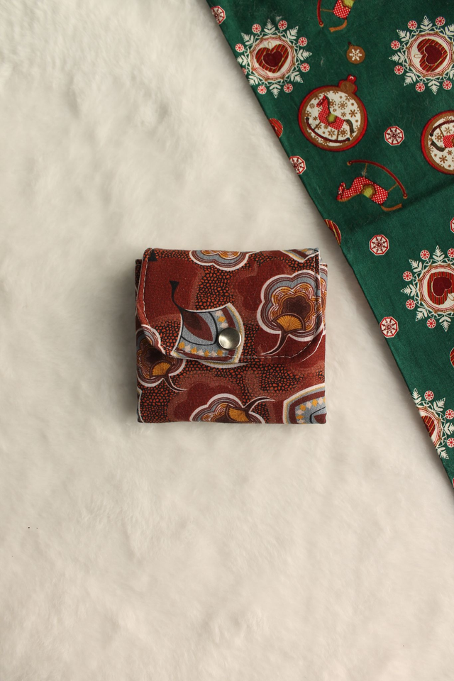 Porte-monnaie Eventail marron