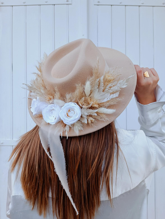 Chapeau Mariée Fedora 