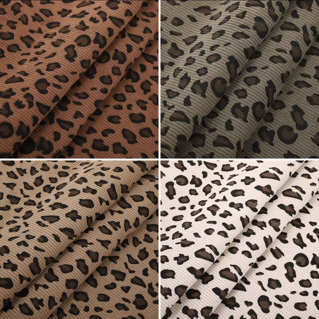 Pochette Amy velours Léopard / coton Noir à personnaliser