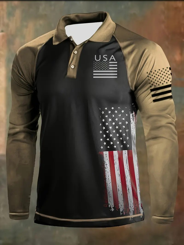 Men's USA Flag Graphic Shirt