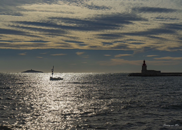 Coucher de soleil sur Sanary Sur Mer