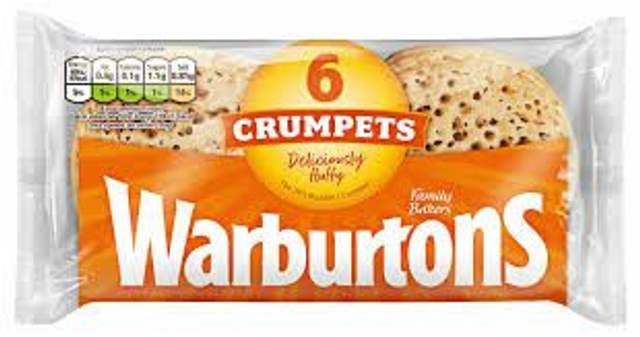 Warburtons Crumpets 6pk
