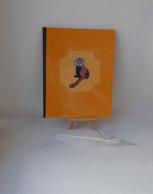 Le carnet ligné des pandas roux