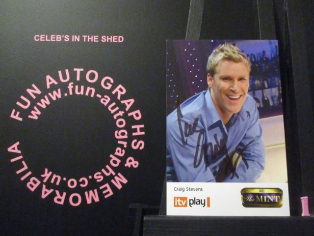 Craig Stevens Authentic Autographed The Mint 6x4 Cast Card (1)