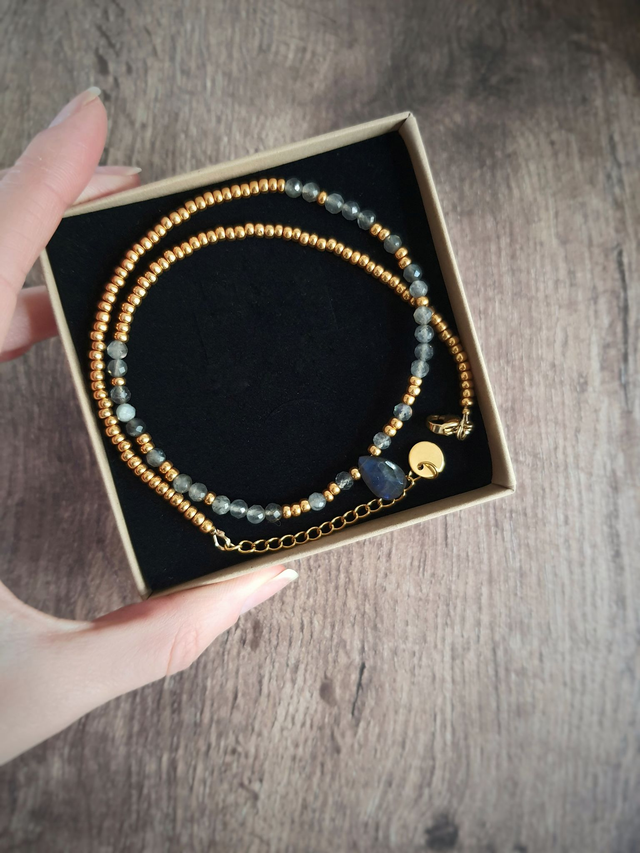 Collier Lueur doré - Labradorite