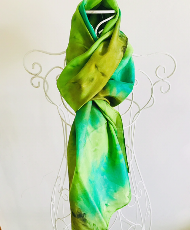 Écharpe en Pongé de Soie Huile d’Onction Jacques 5.14 Soie semi légère